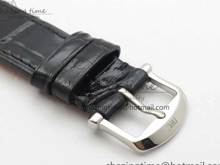 MIROTIME 0501 Portofino 37mm SS V7F 1:1 Best Edition Gray Dial on Black Leather Strap A Practical 7094